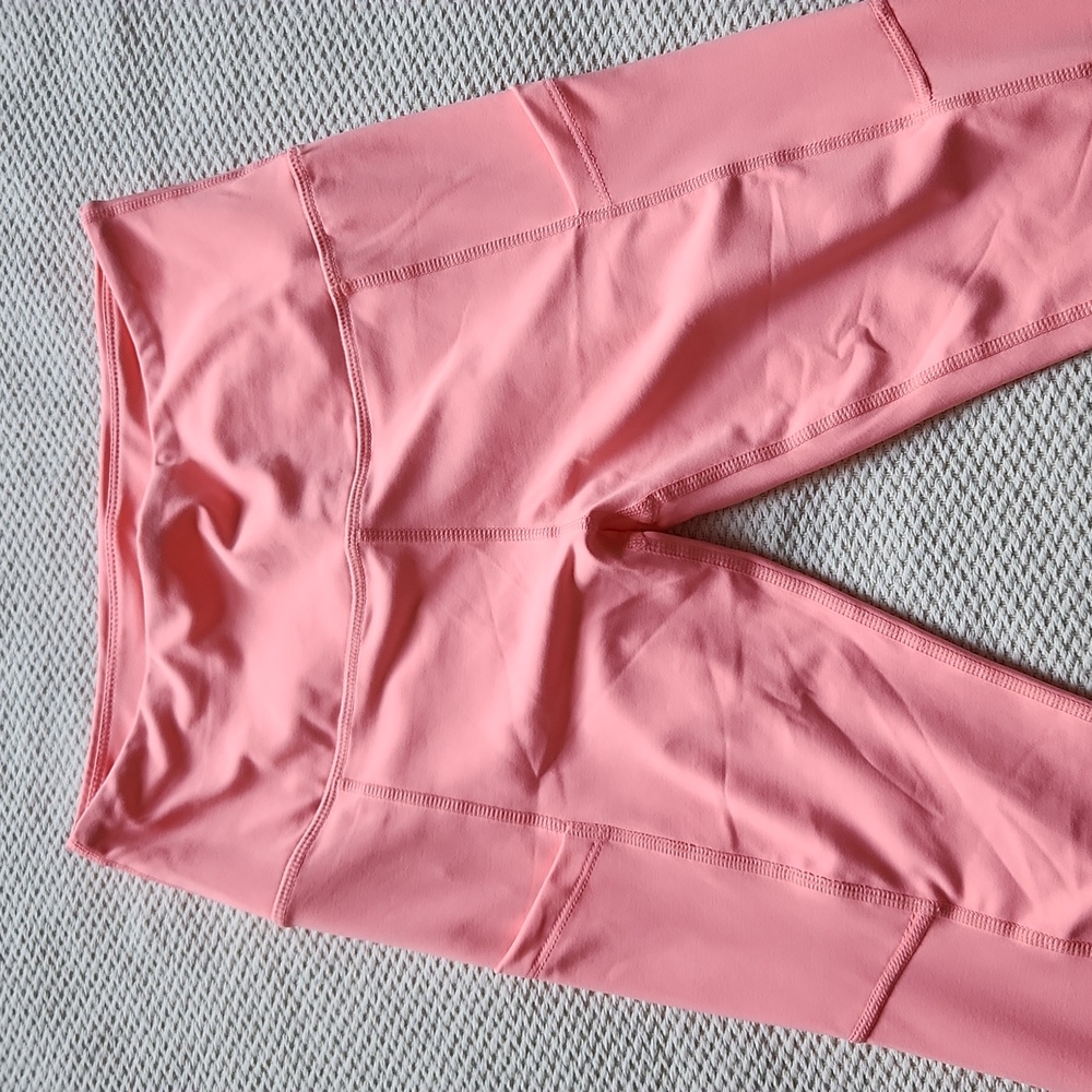 Pink leggings with 2 side pockets M
